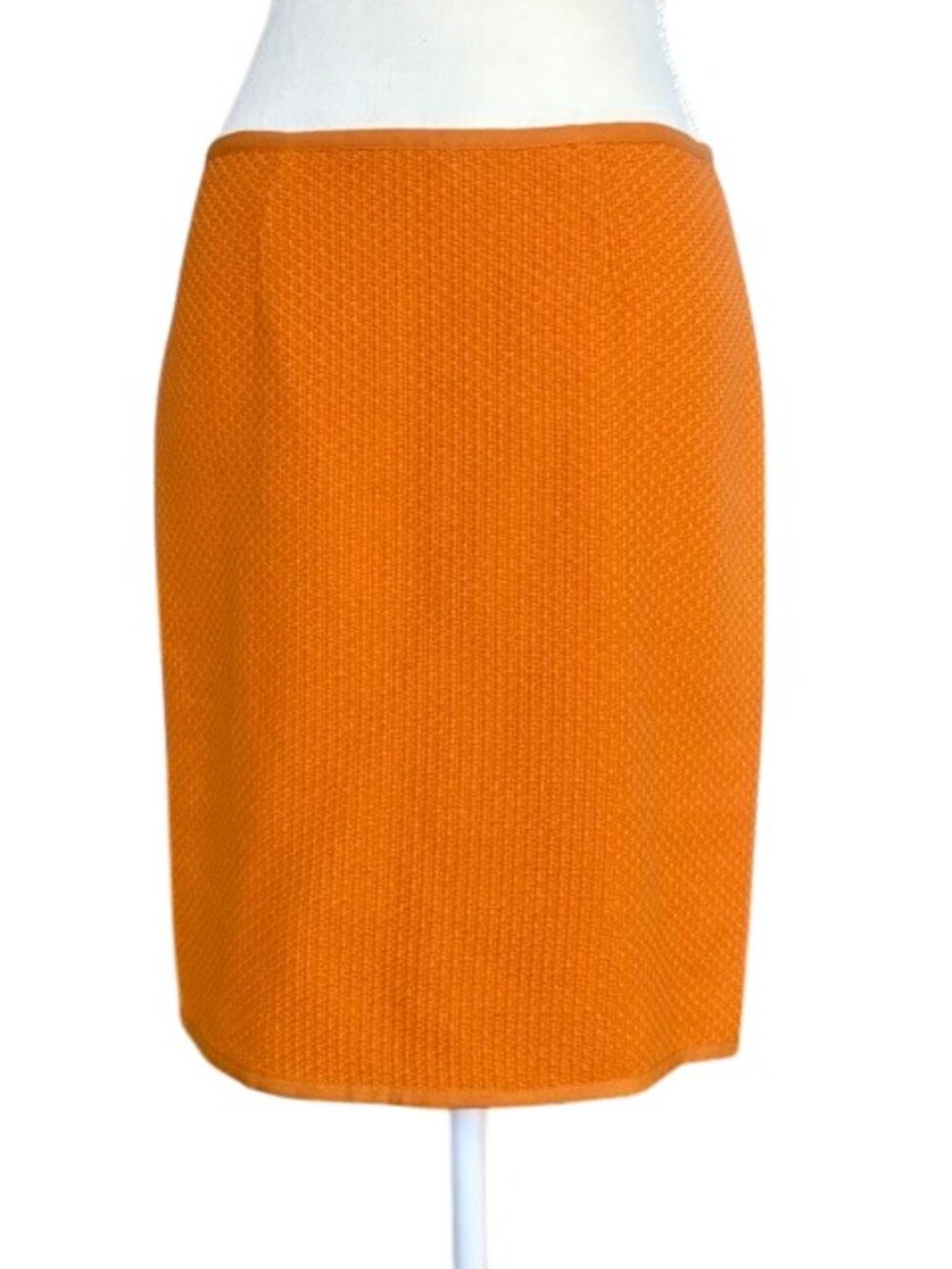 Vintage Philosophy di Alberta Ferretti NWT Orange Textured Cotton Mini Skirt Sz8